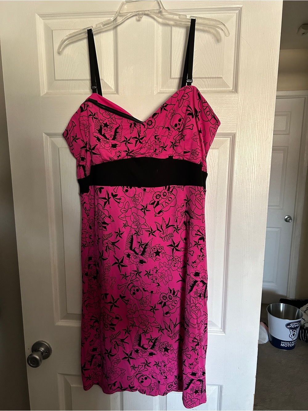torrid x Betsey Johnson Hot Pink Floral & Star Print Midi Dress
